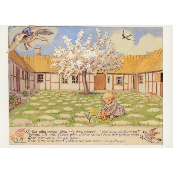 Beskow, E. Kind im Gras. KK