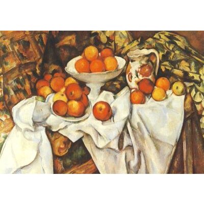 Paul Cézanne. Stillleben mit Äpfeln und Orangen, 1895/1900