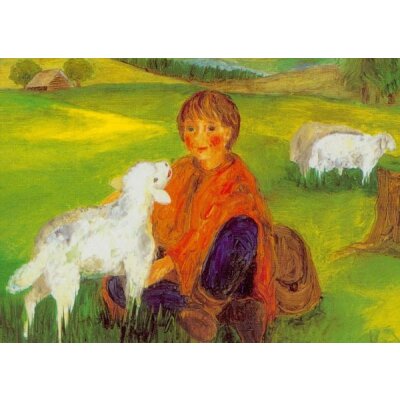 Karin Haslinger. Pico mit Schäfchen