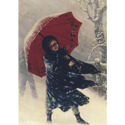 Carl Kronberger. Kinder im Schneesturm