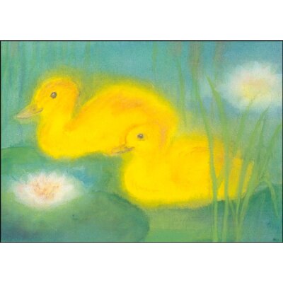 Dorothea Schmidt. Zwei Enten im Teich