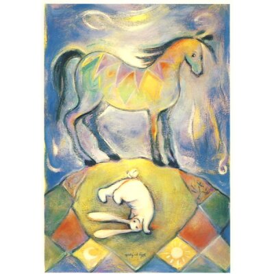 Geertje van der Zijpp. Pferd und Kaninchen
