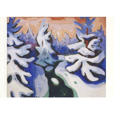 Karl Schmidt-Rottluff. Verschneite Tannen (Erzgebirge), 1937