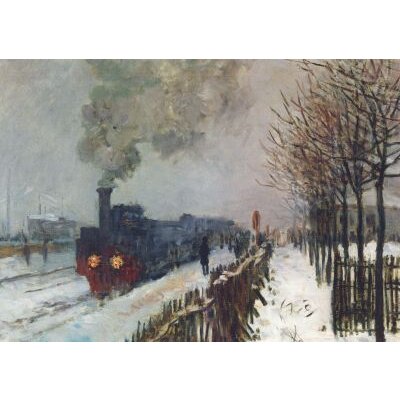 Claude Monet. Eisenbahn im Schnee oder Die Lokomotive