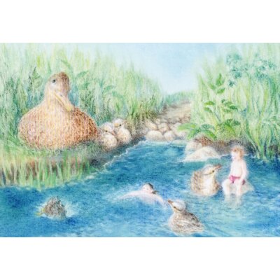 Monika Speck. Schwimmunterricht bei den Enten