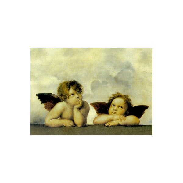 Raffael. Zwei Engel, Ausschnitt aus: Sixtinische Madonna. KD "A"