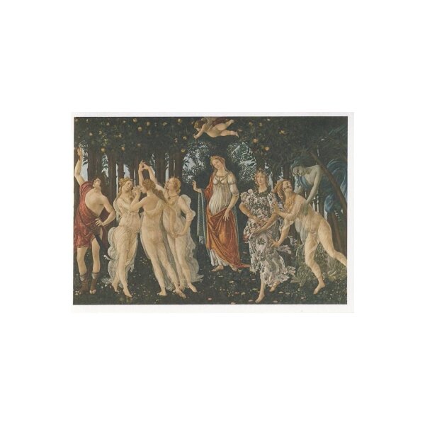 Sandro Botticelli. La Primavera (Der Frühling), um 1477/78 ca.- A4. KD