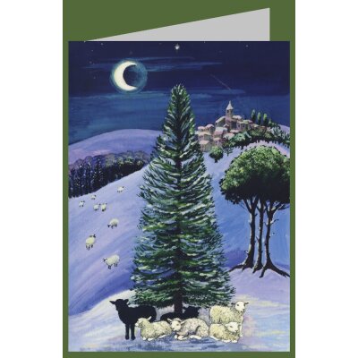 Margaret Loxton. Schafe in einer Winterlandschaft