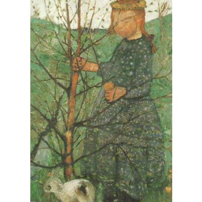 Modersohn-Becker. Bauernkind mit Kaninchen, um 1902/03. KK