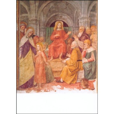 Borgognone. Der zwölfjährige Jesus im Tempel. KD-E