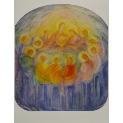 Woloschina. Abendmahl. KD 31x46cm