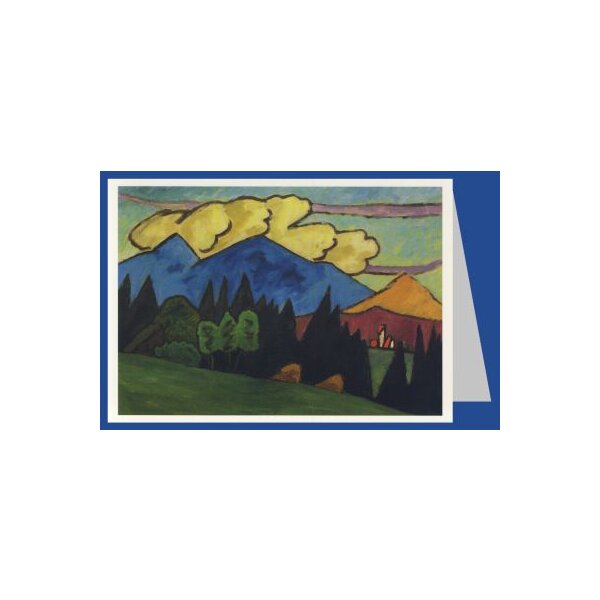 Gabriele Münter. Berglandschaften mit Tannen, 1910. DK
