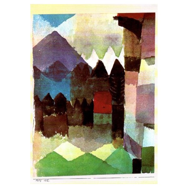 Paul Klee. Föhn in Marc`schen Garten, 1915