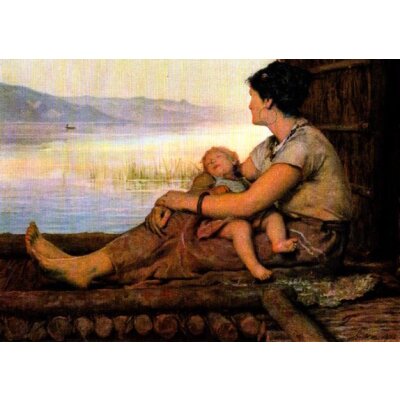 Albert Anker. Die Pfahlbauerin, 1873