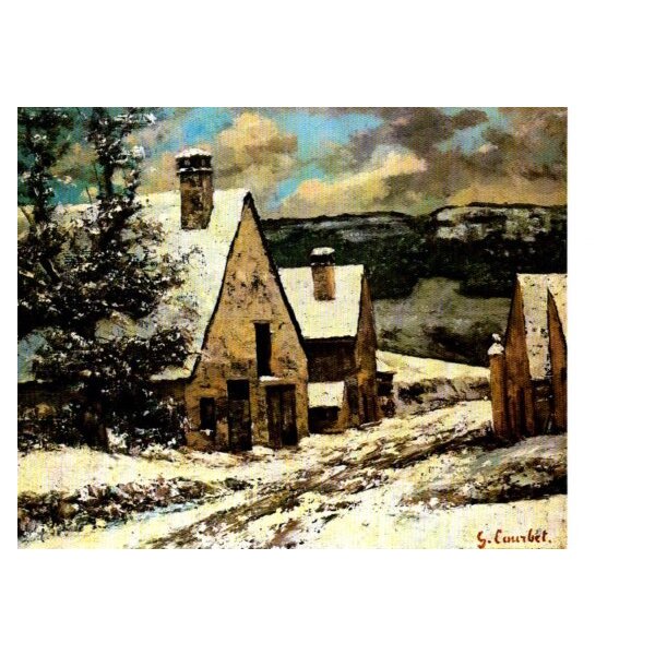 Gustave Courbet. Dorfausgang im Winter, 1868