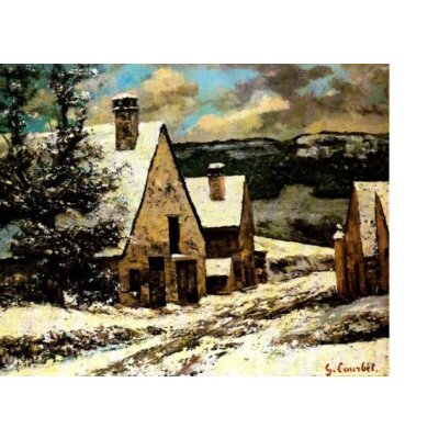 Gustave Courbet. Dorfausgang im Winter, 1868