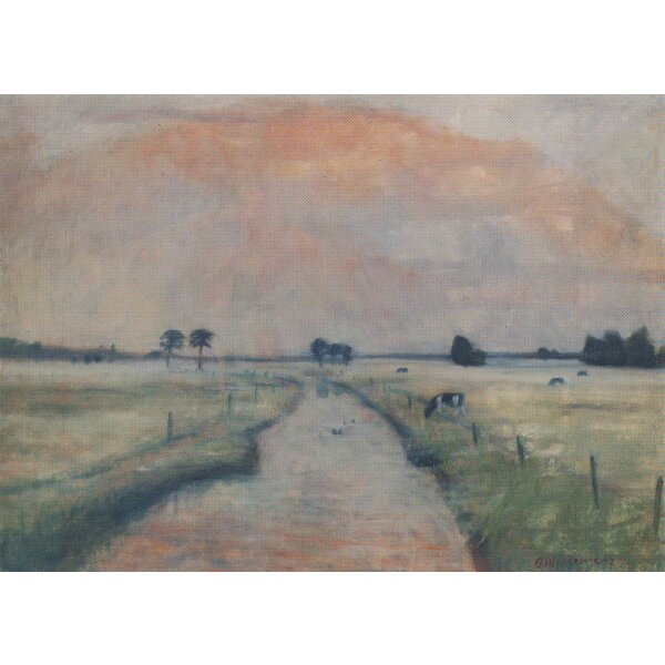 Otto Modersohn. Abendnebel an der Wümme