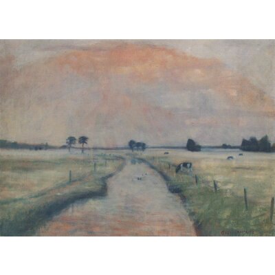 Otto Modersohn. Abendnebel an der Wümme