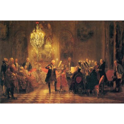Adolph von Menzel. Flötenkonzert von Friedrich der...