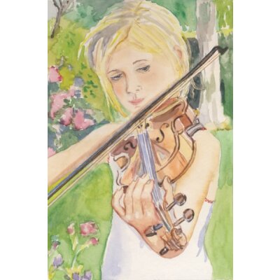 Anne C. Wenzel. Geigenspiel, Violin