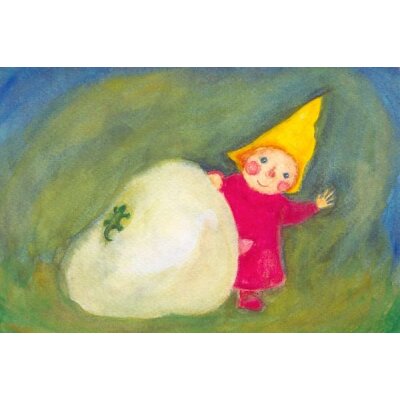 Heike Stinner. Zwerg mit Eidechse