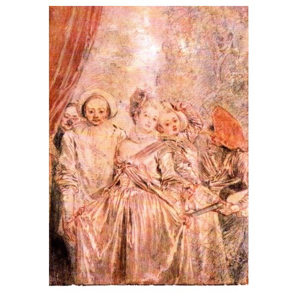 Jean-Antoine Watteau. Itlienische Komödie, nach 1716