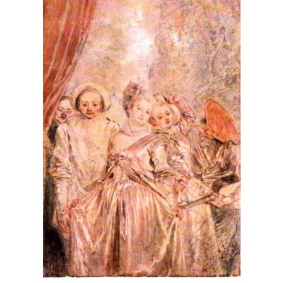 Jean-Antoine Watteau. Itlienische Komödie, nach 1716