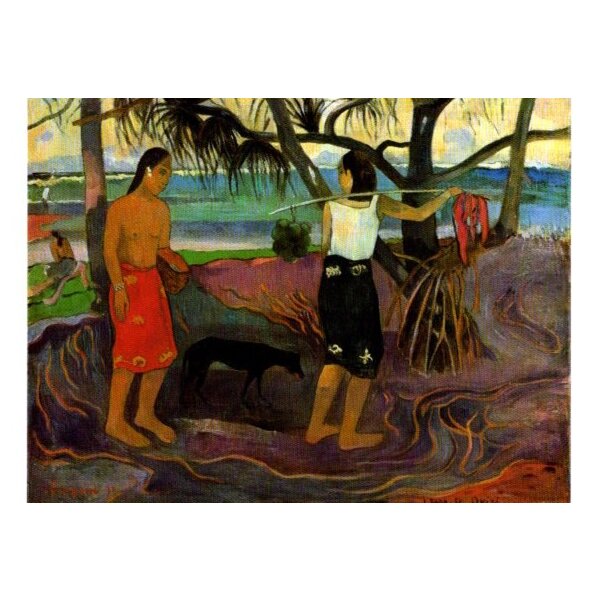 Paul Gauguin. Unter den Pandanusbäumen, 1881