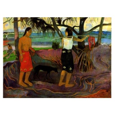 Paul Gauguin. Unter den Pandanusbäumen, 1881