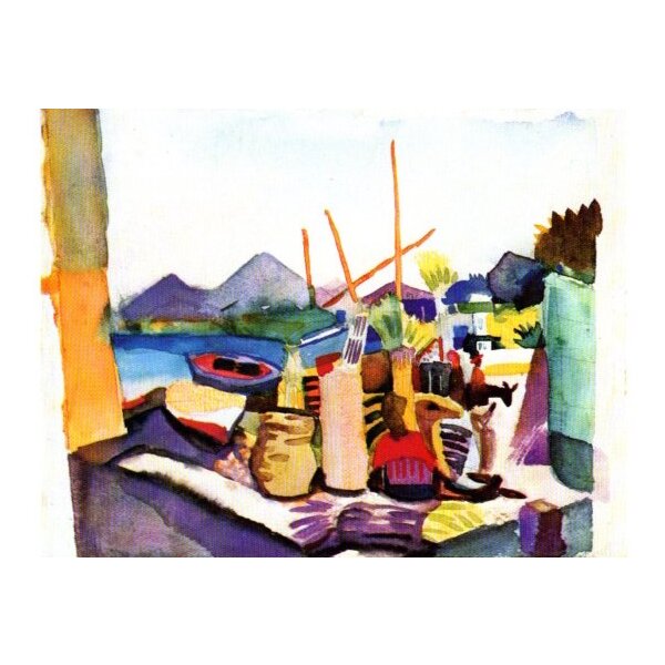 August Macke. Landschaft bei Hammamet, 1914