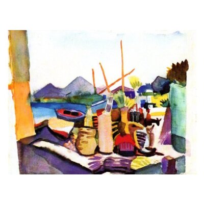 August Macke. Landschaft bei Hammamet, 1914