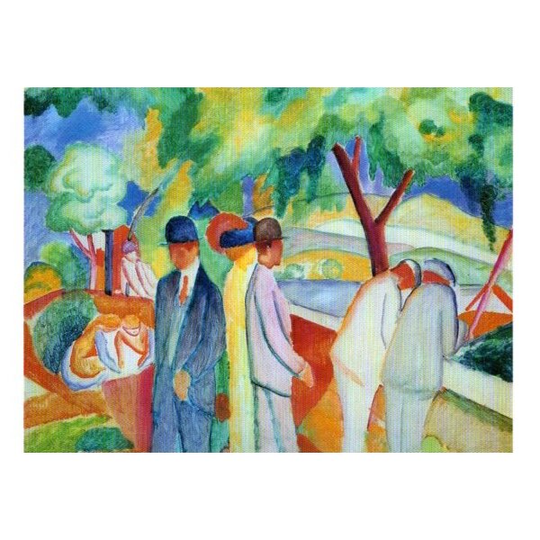 August Macke. Grosser Heller Spaziergang, 1913