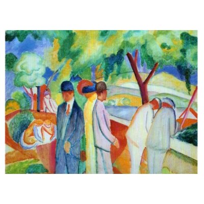 August Macke. Grosser Heller Spaziergang, 1913