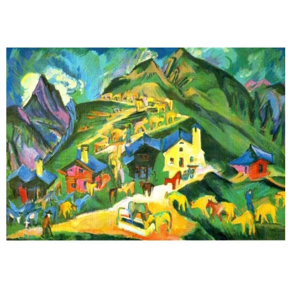 Ernst Ludwig Kirchner. Alpaufzug, 1918/19