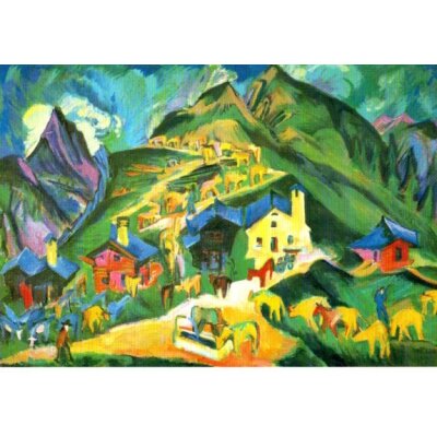 Ernst Ludwig Kirchner. Alpaufzug, 1918/19
