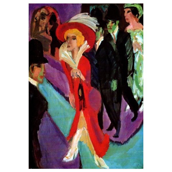 Ernst Ludwig Kirchner. Straße mit roter Kokotte ,1914/25