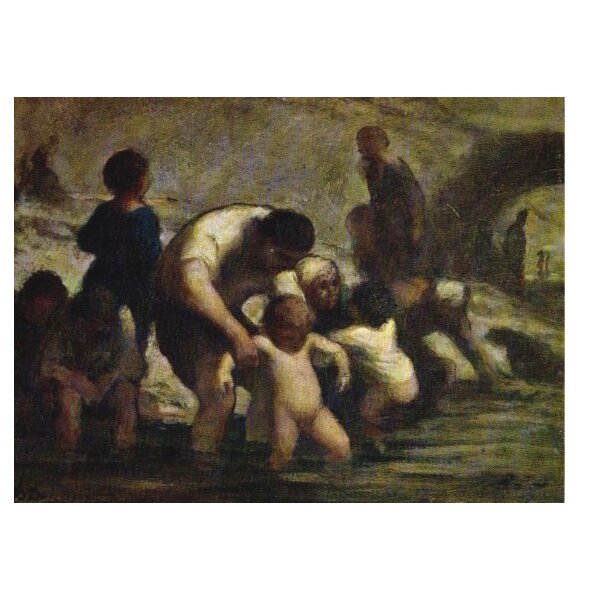 Honoré Daumier. Die Kinder beim baden