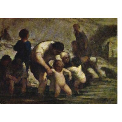 Honoré Daumier. Die Kinder beim baden
