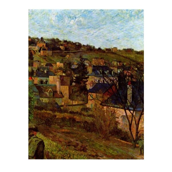 Paul Gauguin. Die blauen Dächer, 1884