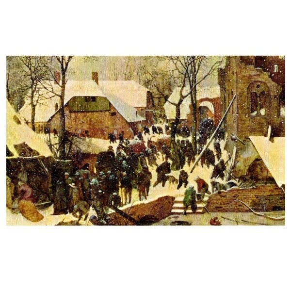 Pieter Bruegel d. Ä, Die Anbetung der Könige im Schnee. 1567