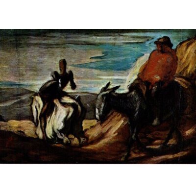 Honoré Daumier. Don Quichotte und Sancho Panca...