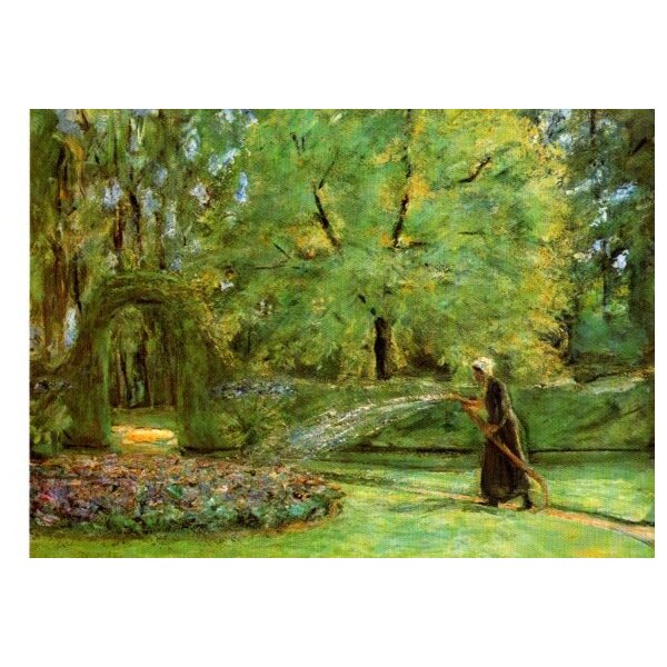 Max Liebermann, Blumensprengen im Wannenseegarten