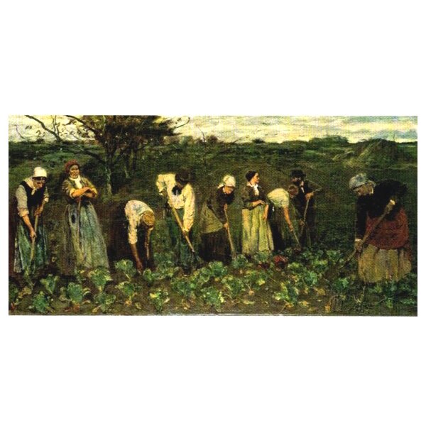 Max Liebermann. Arbeiter im Rübenfelf, 1876