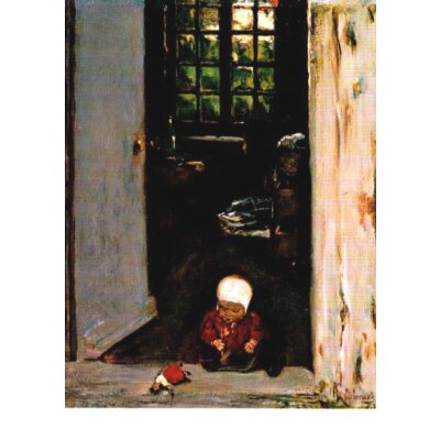 Max Liebermann. Kind mit Püppchen .... 1875
