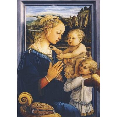 Fra Filippo Lippi. Madonna mit dem Kind und zwei Engeln,1465