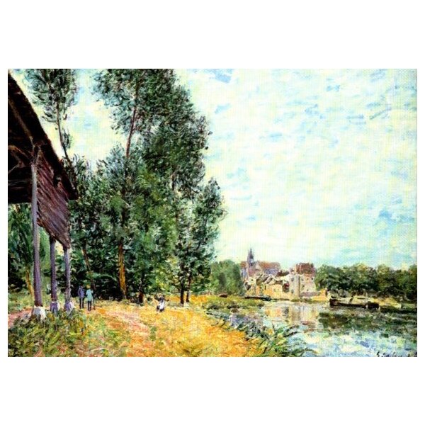 Alfred Sisley. Blick auf Moret, 1881