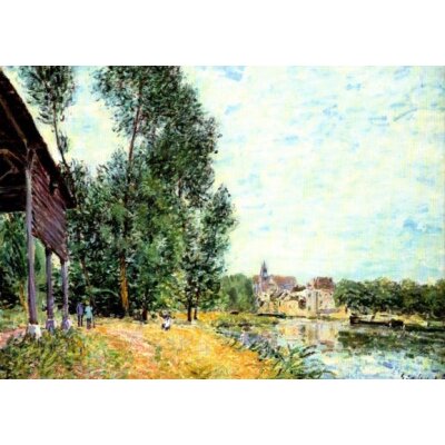 Alfred Sisley. Blick auf Moret, 1881