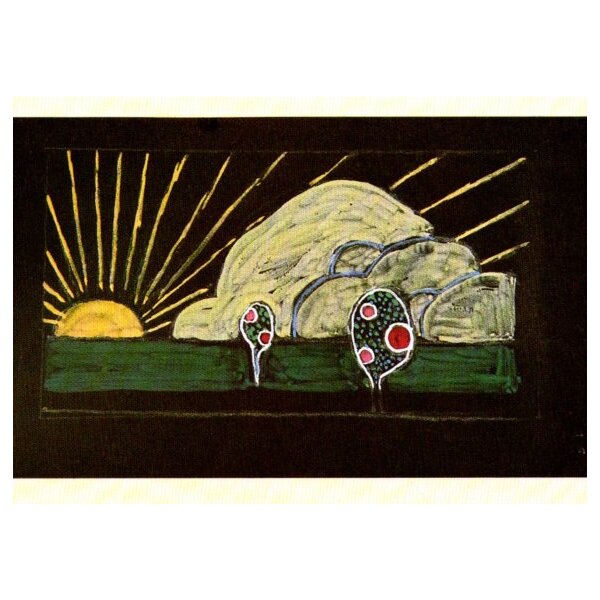 Wassily Kandinsky. Stickereientwurf mit Sonne... 1903