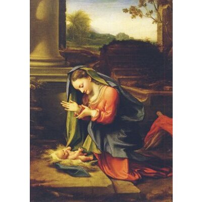 Correggio (Antonio Allegri). Anbetung des Kindes, ca.1518/20