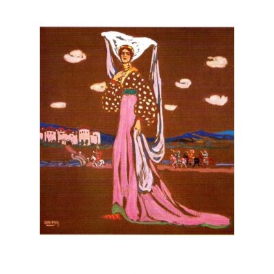 Wassily Kandinsky. Spazierende Dame, 1903